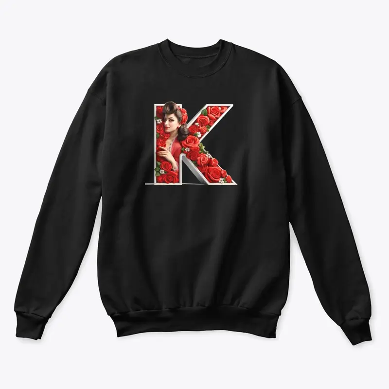 Product with the initial K made of roses